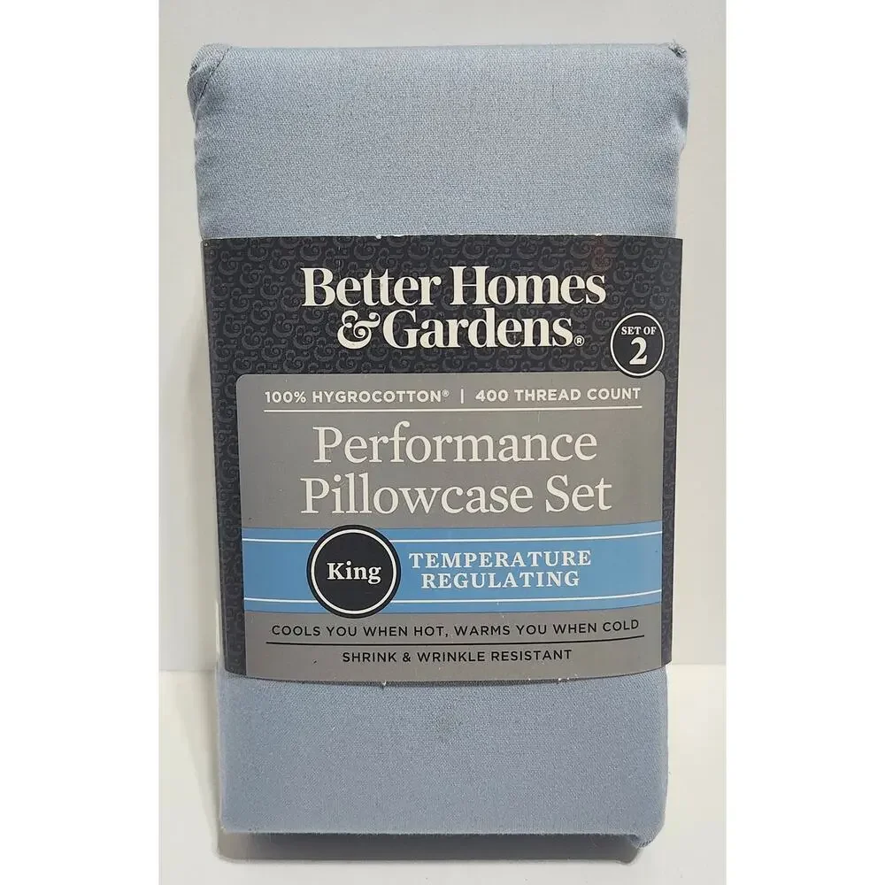 Better Homes & Gardens King Pillowcases Lot of 4 Sets 8 Total 400 TC HygroCotton
